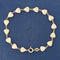 Vintage Puffy Heart Bracelet, Italian