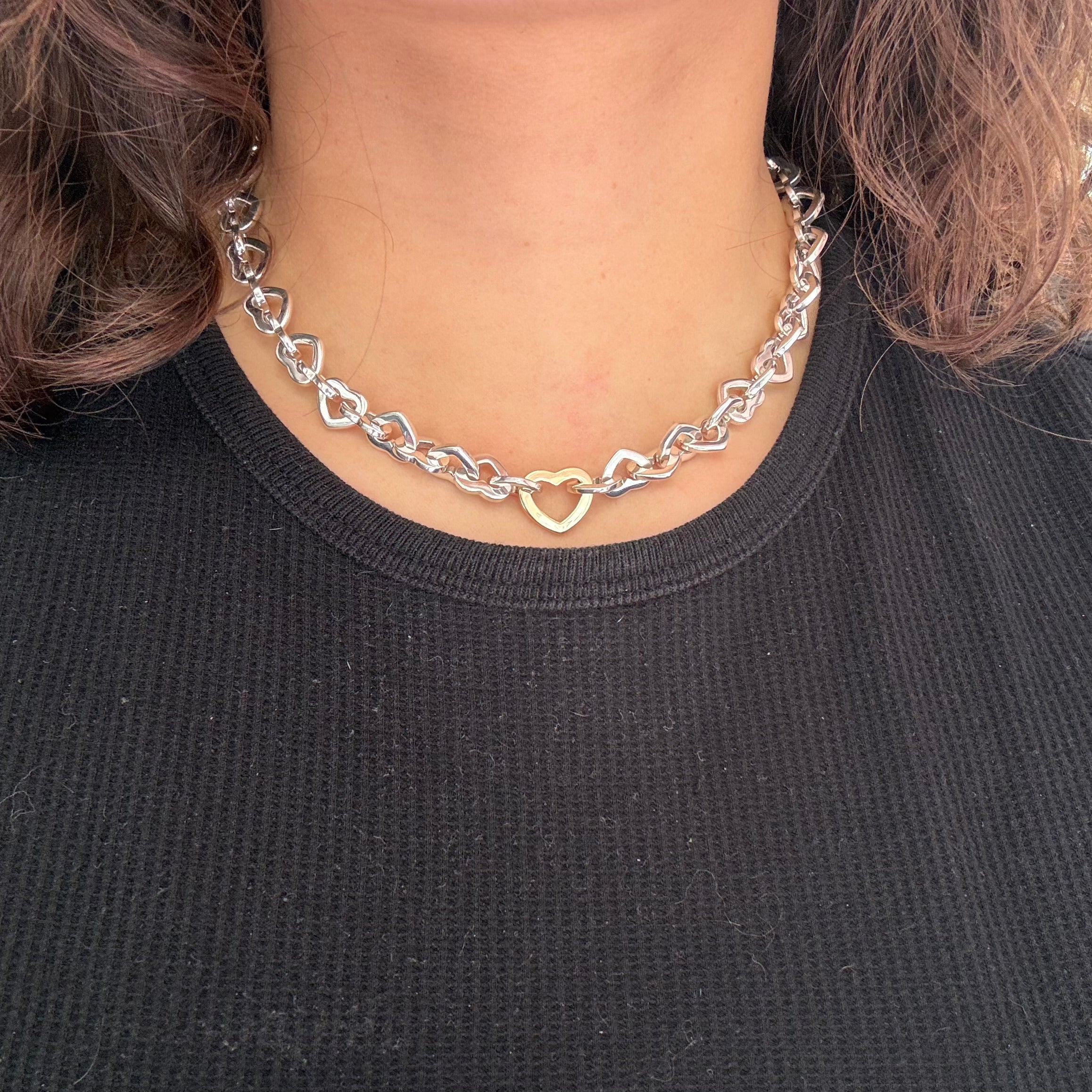 Vintage Heart Link Necklace, by Tiffany & Co.