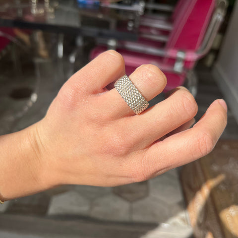 Vintage Silver Somerset Mesh Band, by Tiffany & Co.