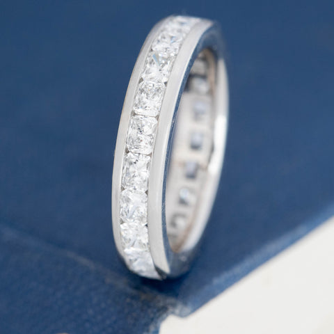 2.28ctw Radiant Cut Diamond Eternity Band