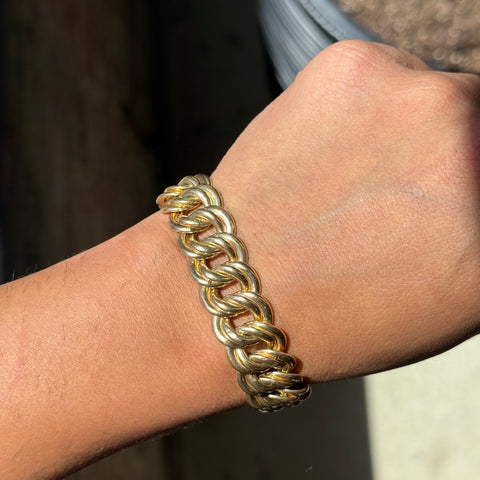 Vintage Double Link Chain Bracelet