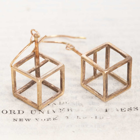 Midcentury Cube Earrings