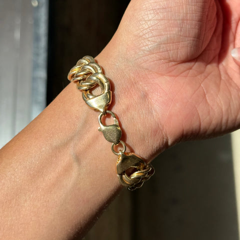 Vintage Double Link Chain Bracelet