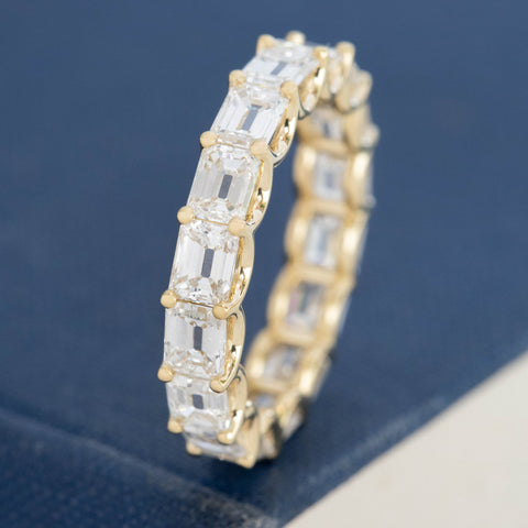 4.70ctw Emerald Cut Diamond Eternity Band