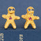 Vintage Gingerbread Stud Earrings