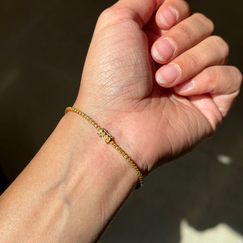 1.25ctw Fancy Yellow Diamond Tennis Bracelet, by Martin Katz
