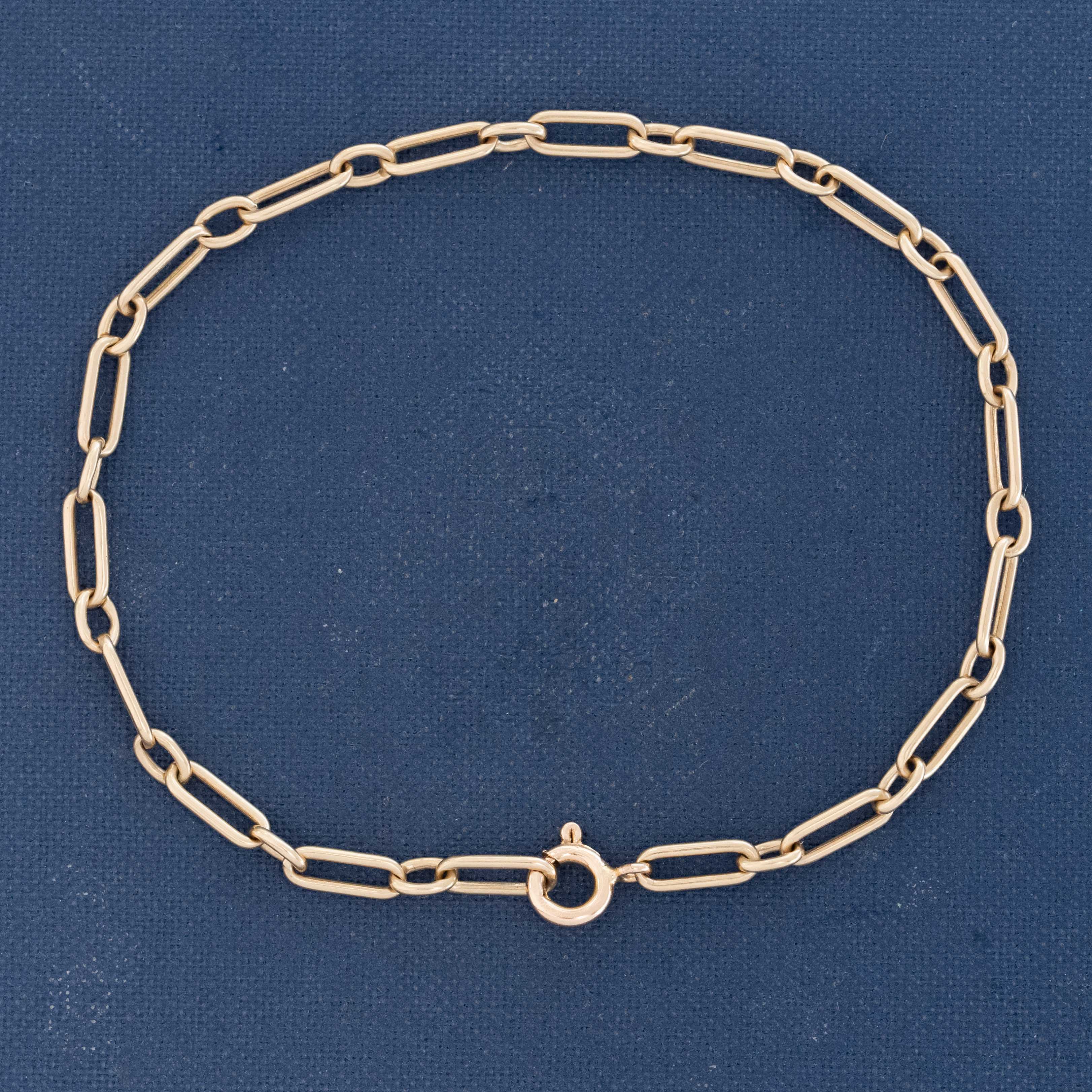 Vintage Trombone Link Chain Bracelet