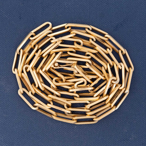 Rare Cartier Dinh Van collaboration necklace in 18k yellow gold paperclip chain links