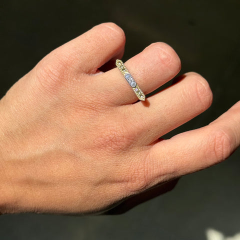 Hex Bar Ring, by Jude Frances