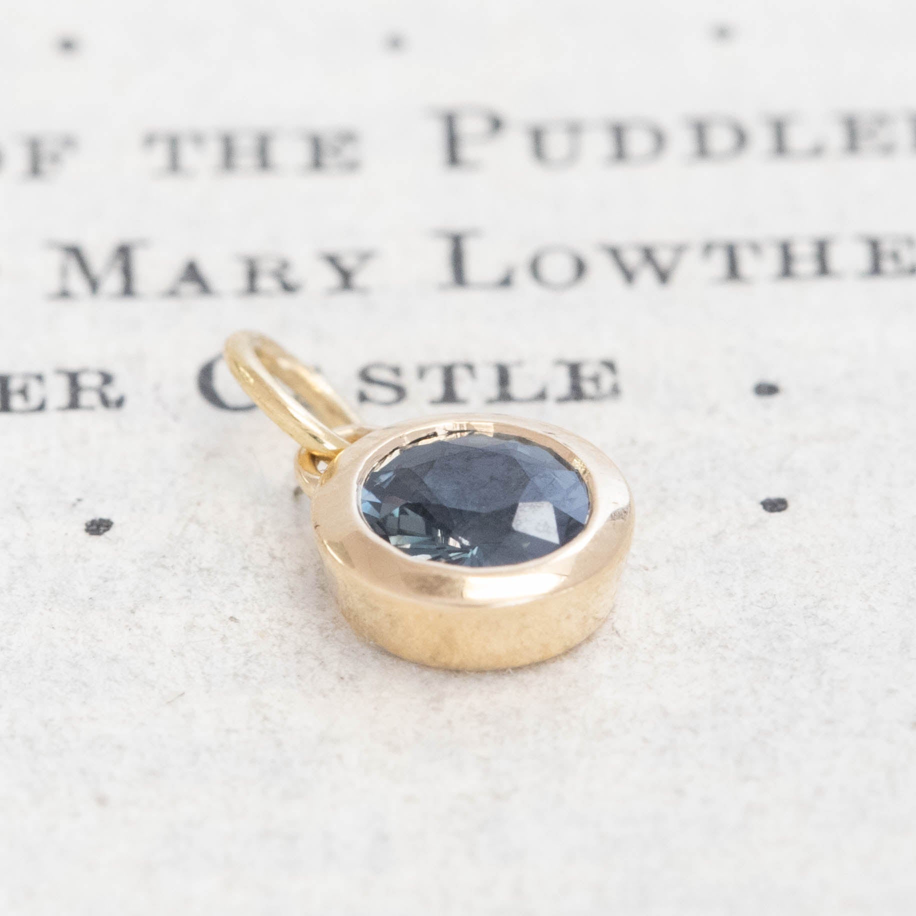 .51ct Sapphire Bezel Charm