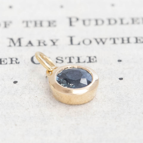 .51ct Sapphire Bezel Charm
