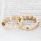 3.01ctw Old European Cut Diamond Bezel Hoop Earrings