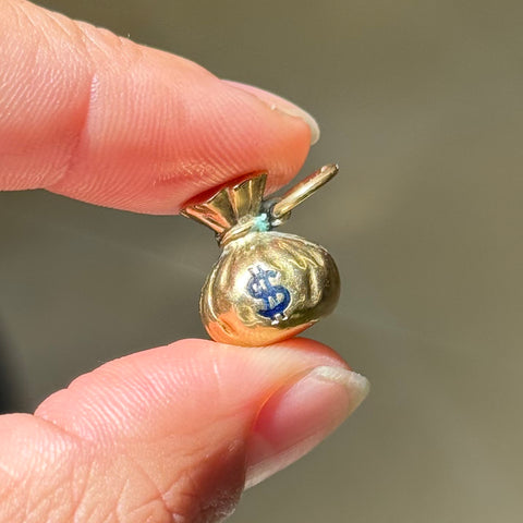 Vintage Money Bag Charm