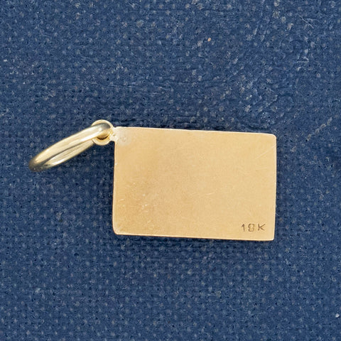 Vintage Enamel Love 4 Ever Charm
