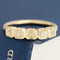 1.14ctw Fancy Yellow Asscher Cut Diamond Bezel Band