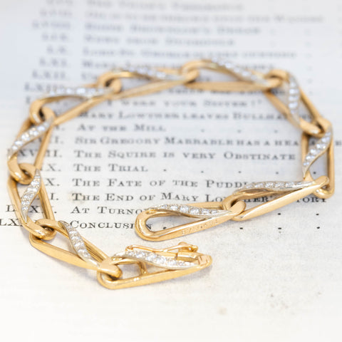 Vintage Diamond Convertible Bracelet/Necklace, by Bvlgari