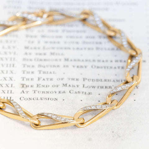 Vintage Diamond Convertible Bracelet/Necklace, by Bvlgari