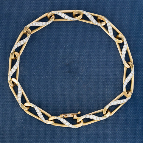 Vintage Diamond Convertible Bracelet/Necklace, by Bvlgari