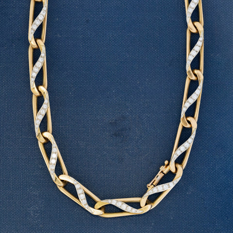 Vintage Diamond Convertible Bracelet/Necklace, by Bvlgari