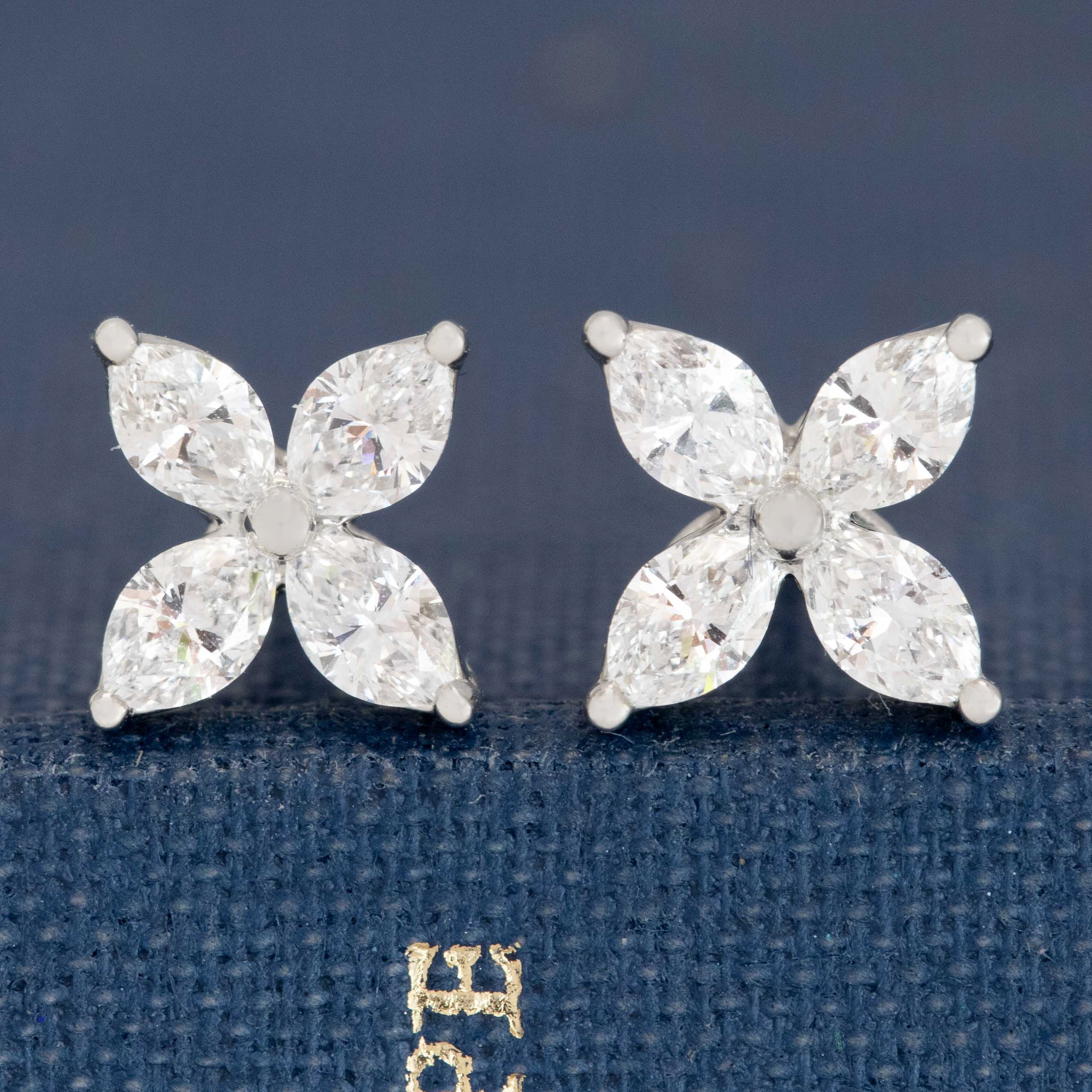 Tiffany Victoria Marquise Diamond Earrings, by Tiffany & Co.