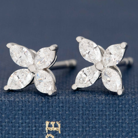 Tiffany Victoria Marquise Diamond Earrings, by Tiffany & Co.