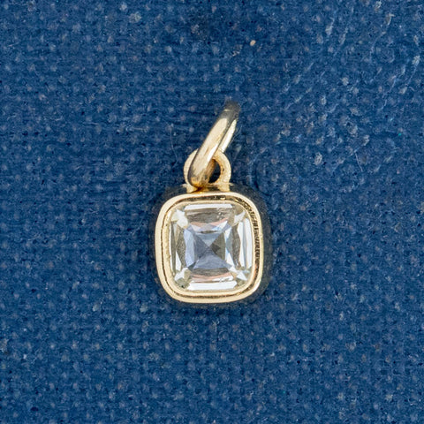 .66ct Cushion Cut Diamond Bezel Charm/Pendant