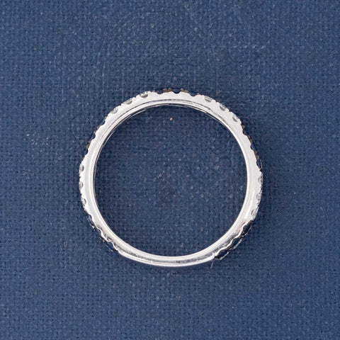 1.15ctw Vintage Diamond & Sapphire Checkerboard Band