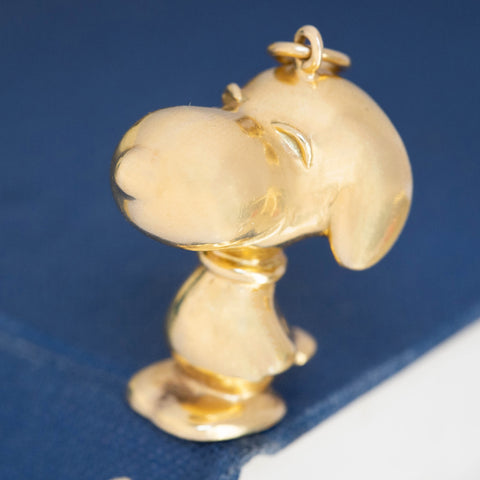 RARE Vintage Gold Snoopy Pendant, by Cartier