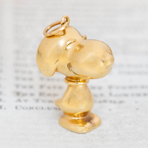 RARE Vintage Gold Snoopy Pendant, by Cartier