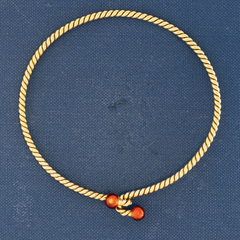 Vintage Enamel Rope Bangle