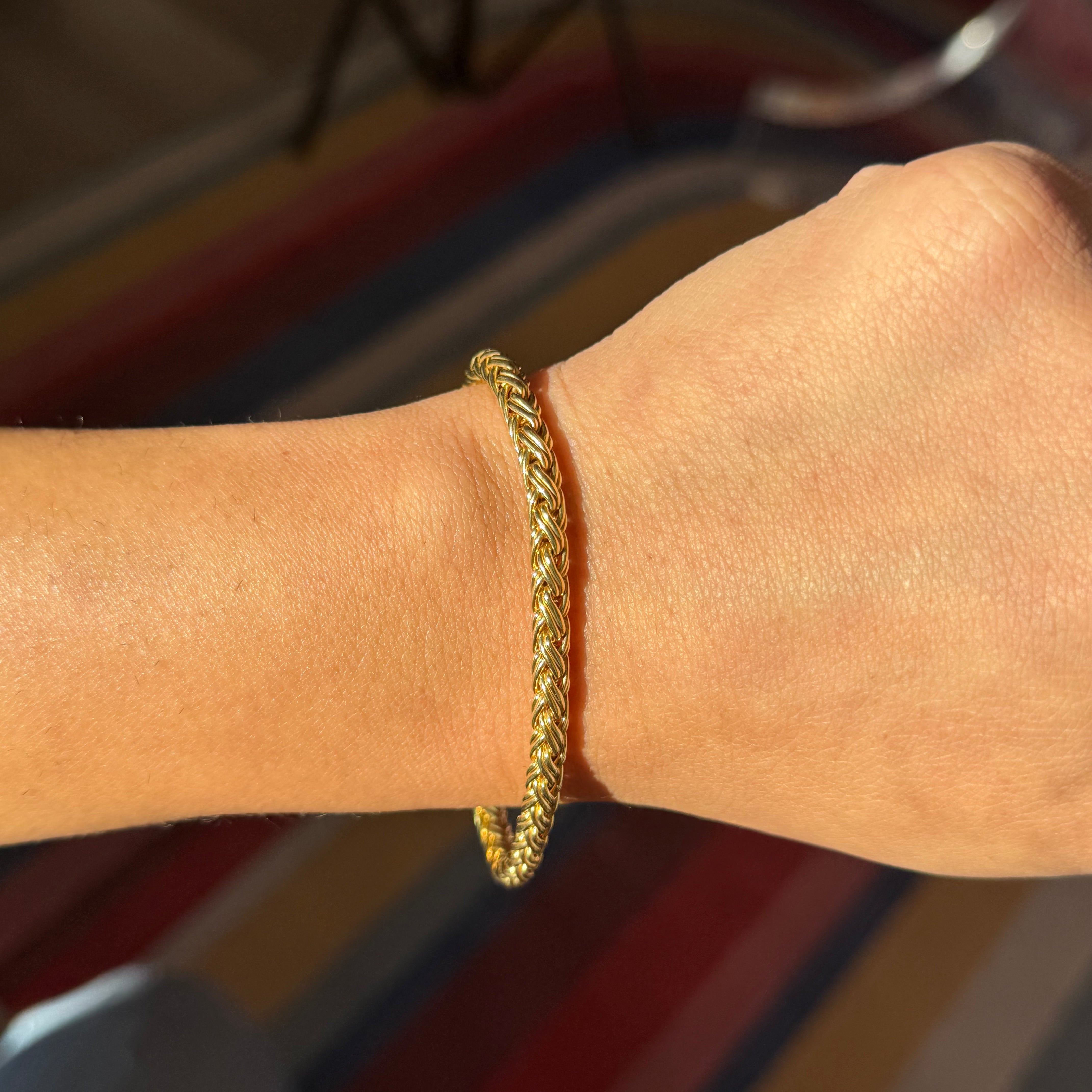 Tiffany & Co. vintage woven bracelet in yellow gold