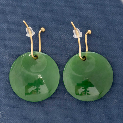 Vintage Jade Drop Earrings, by Elsa Peretti for Tiffany & Co.