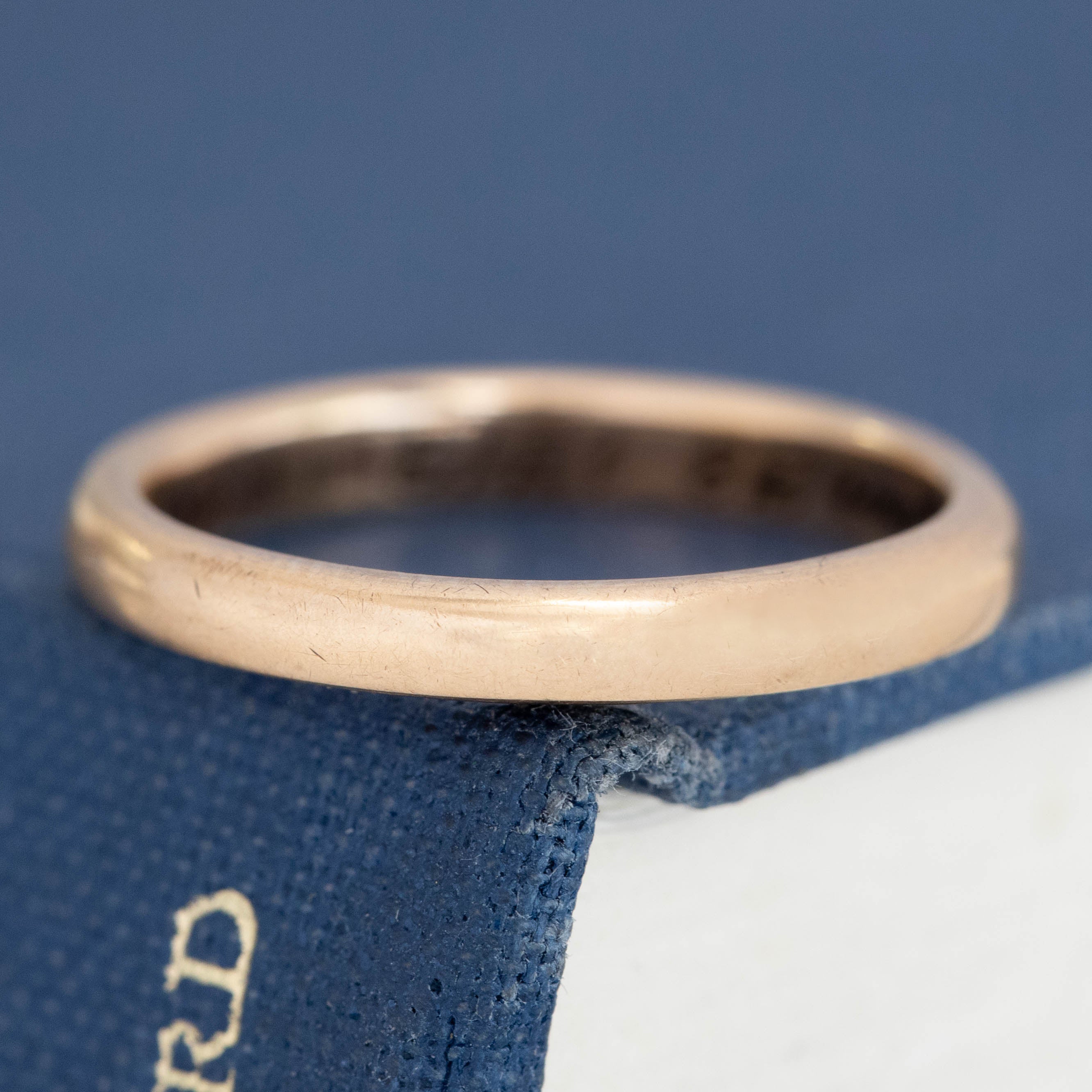 Vintage Slim Wedding Band, c. 1919