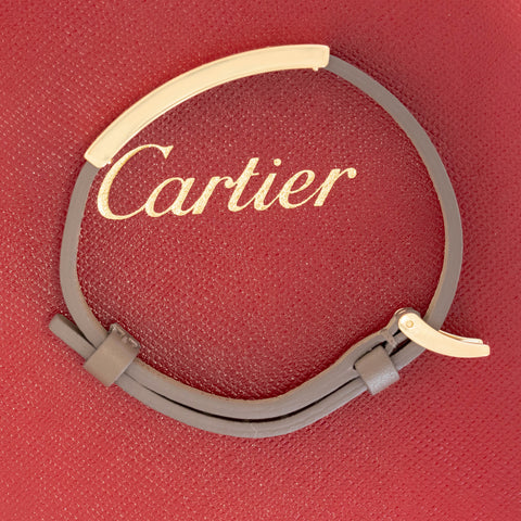 Leather LOVE Bracelet, by Cartier