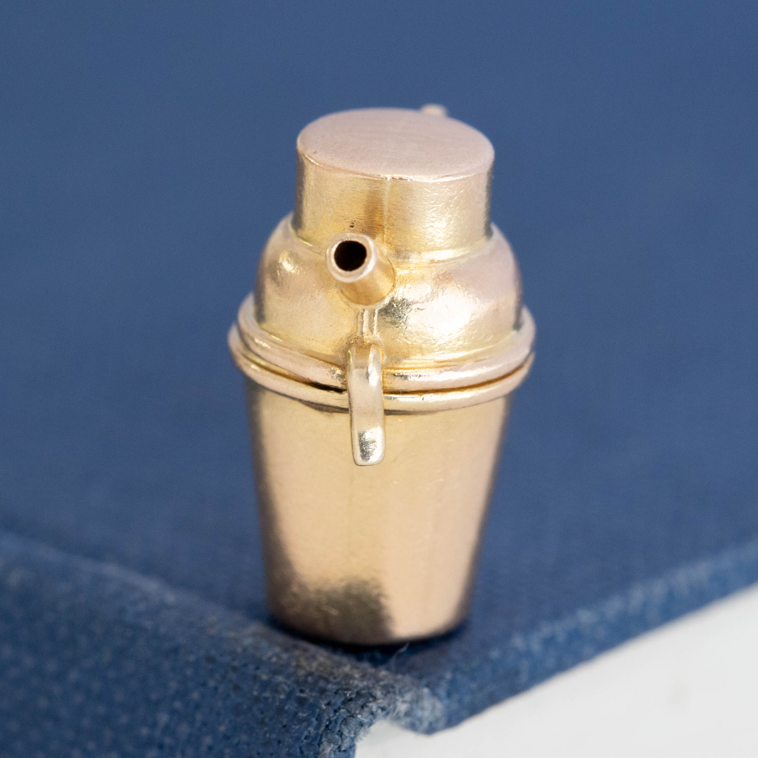 Vintage Devil Cocktail Shaker Charm