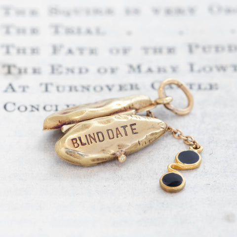 Vintage Blind Date Glasses Case Charm