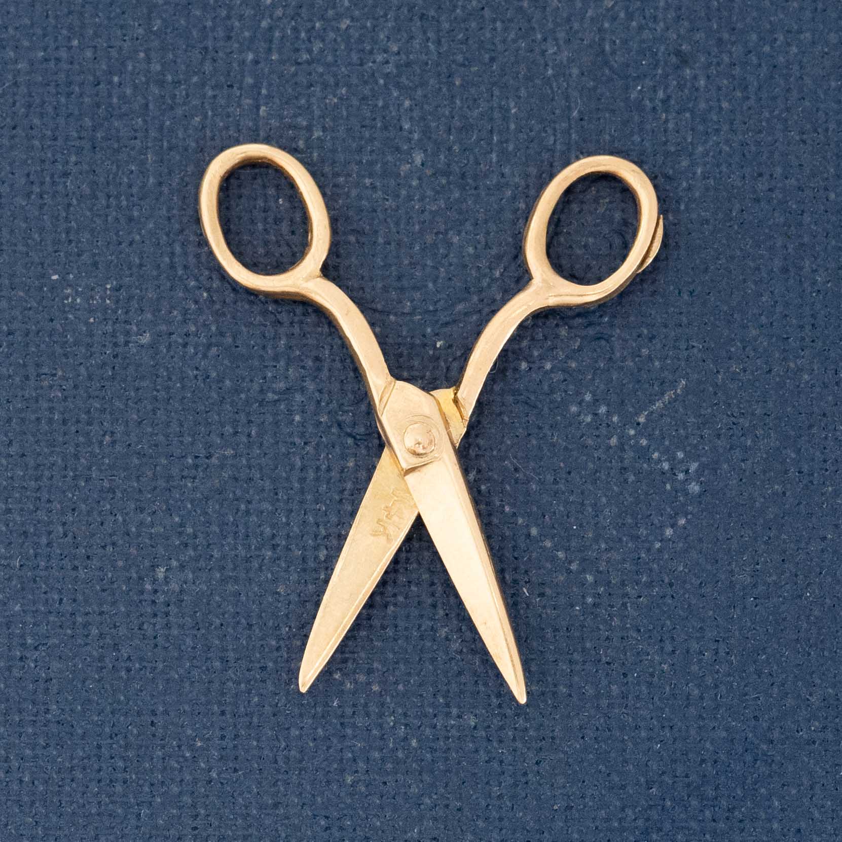 Vintage Articulating Scissor Charm