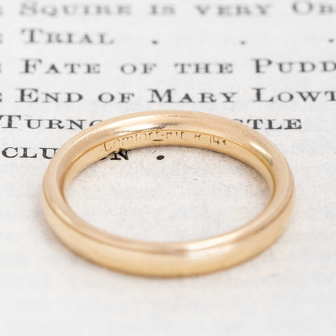 Vintage Wedding Band, by Comfort Fit