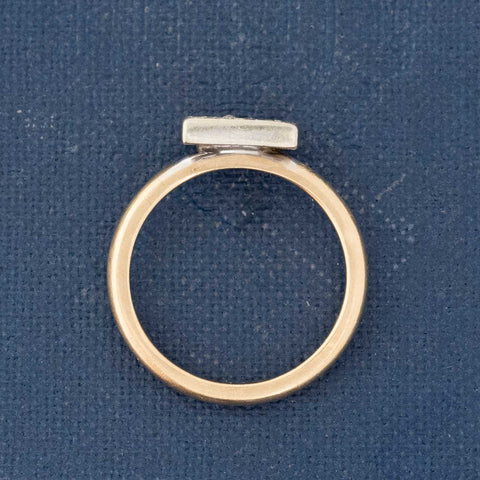 Vintage Diamond S Letter Pinky Ring
