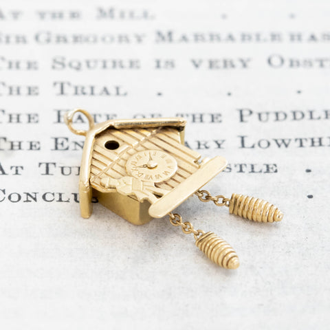 Vintage Cuckoo Clock Charm