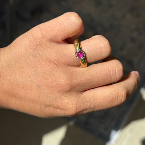 Vintage Ruby Donut Band