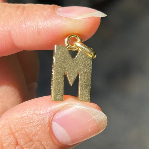 Vintage M Letter Pendant, by Gucci