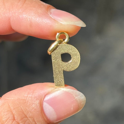 Vintage P Letter Pendant, by Gucci
