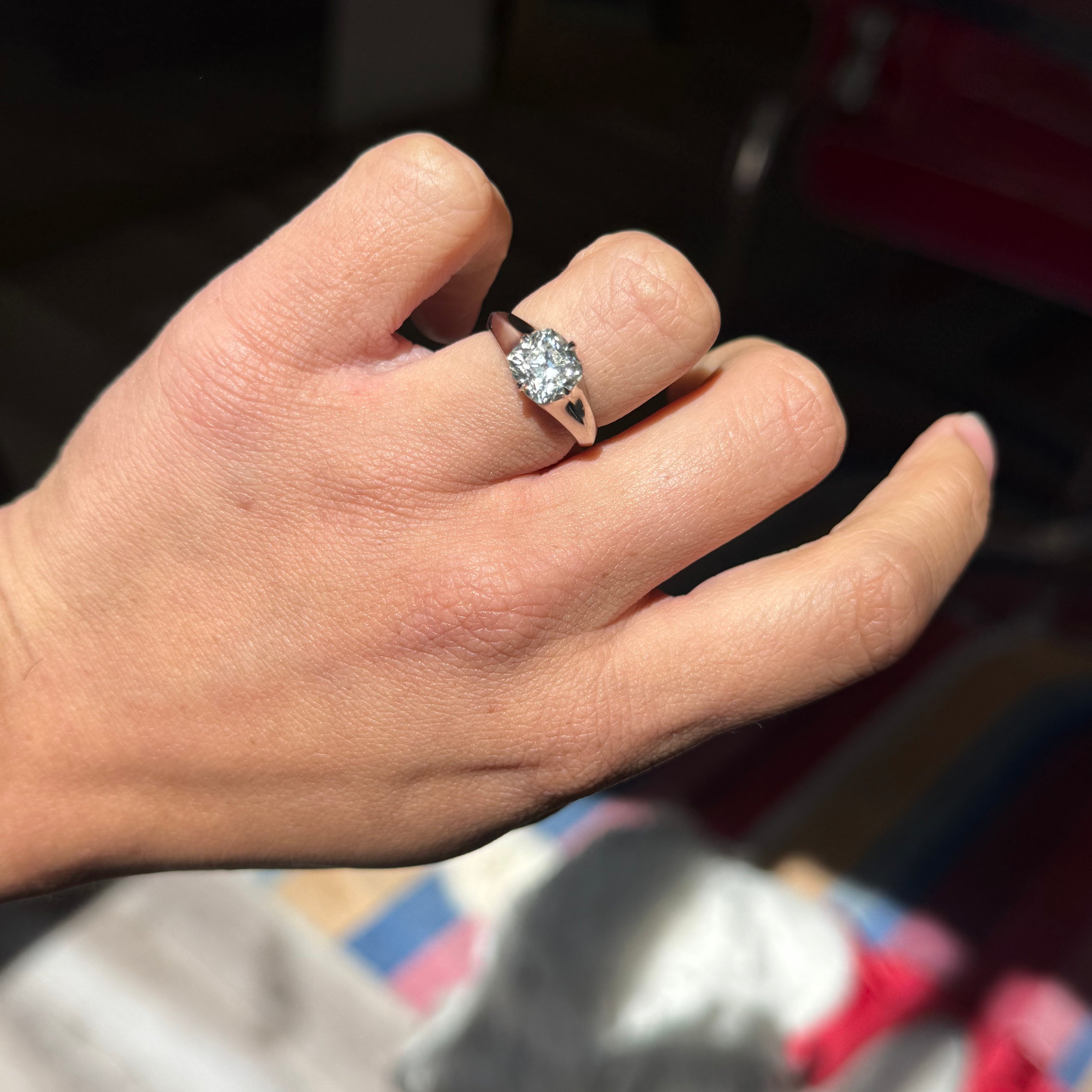 2.06ct Cushion Cut Diamond Solitaire, GIA K VS2