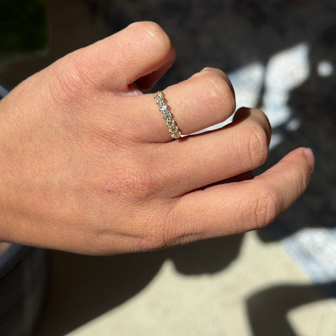 .56ctw Petite Old European Cut Diamond 7-Stone Band