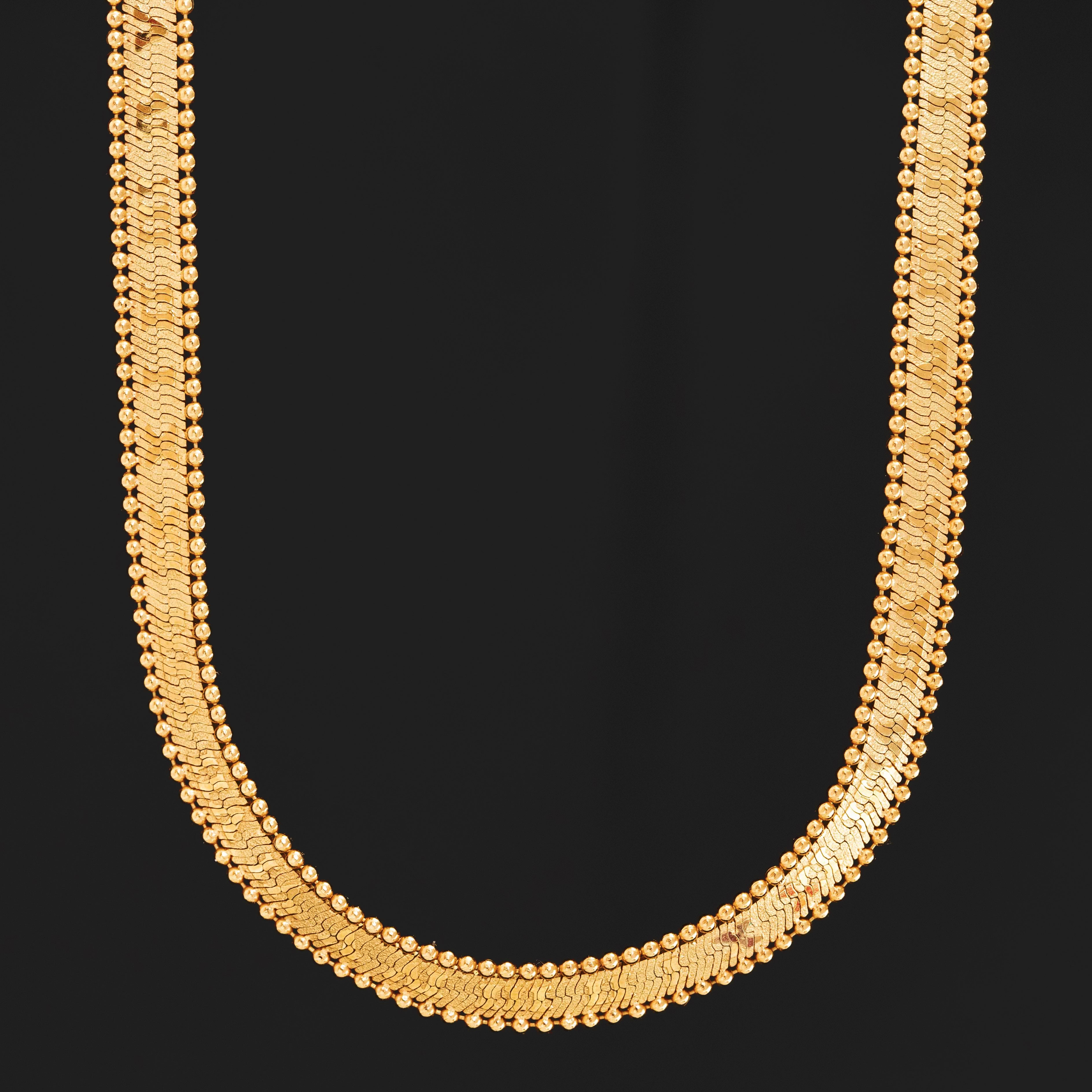 Vintage Roman Numeral Gold Necklace