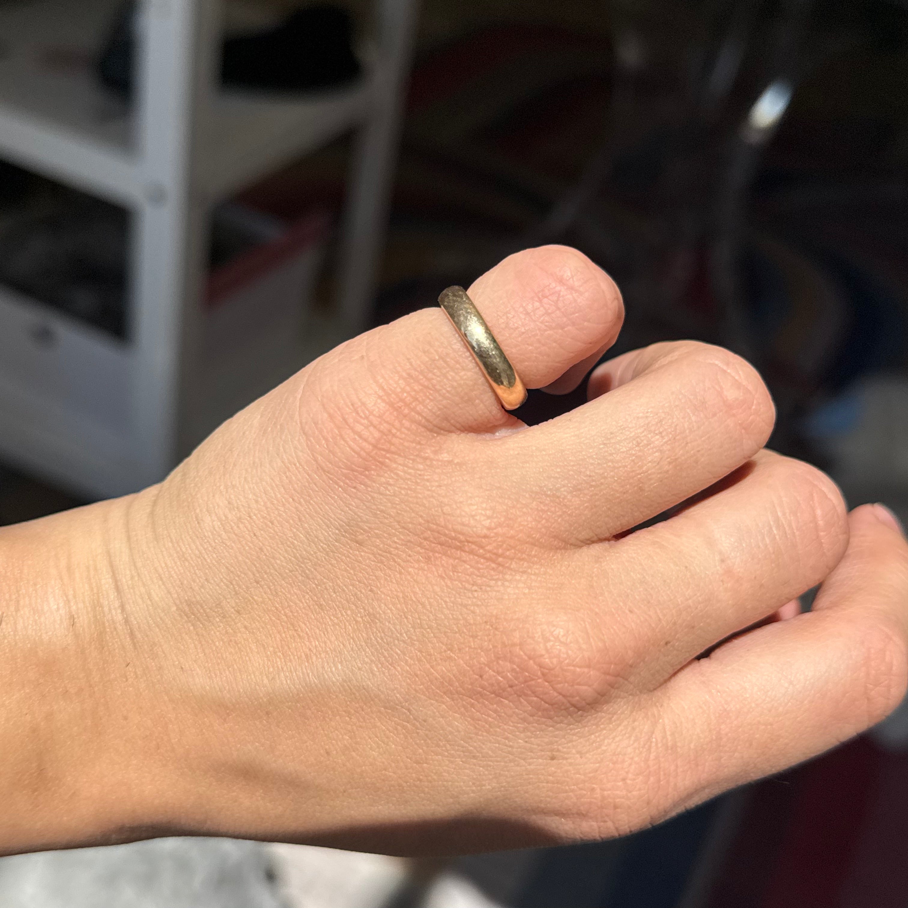 Antique Gold Band, 4mm