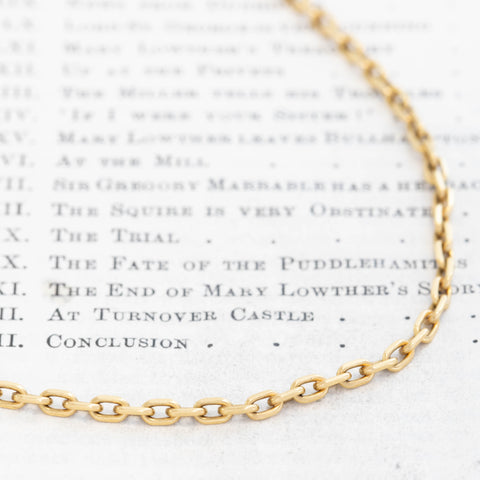 Vintage Biker Link Chain Necklace