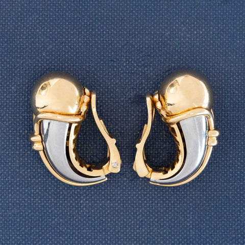 Vintage Clip-On Earrings, by Bvlgari