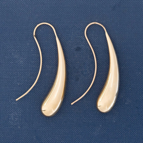 Vintage Teardrop Earrings, Italian